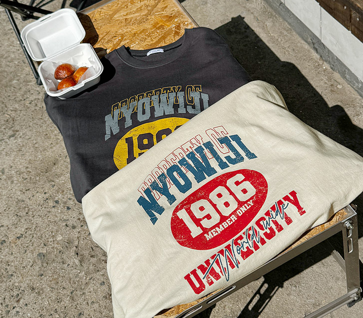 1986 クラック ナ塩ルーズフィット 半そでトレーナー