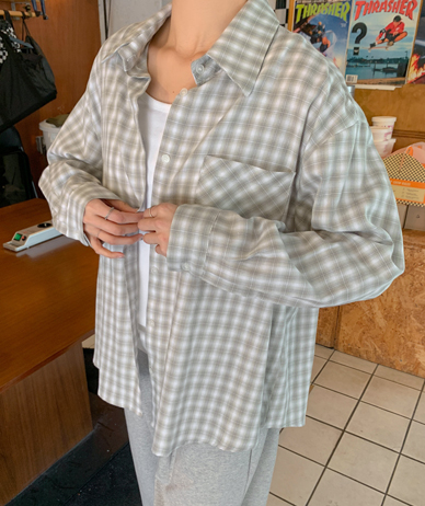 トムバクシーチェックシャツシャツ