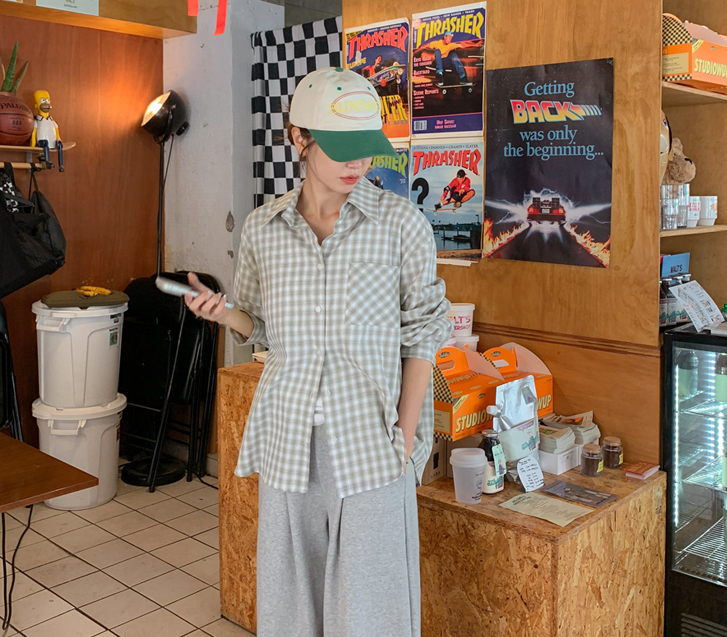 トムバクシーチェックシャツシャツ