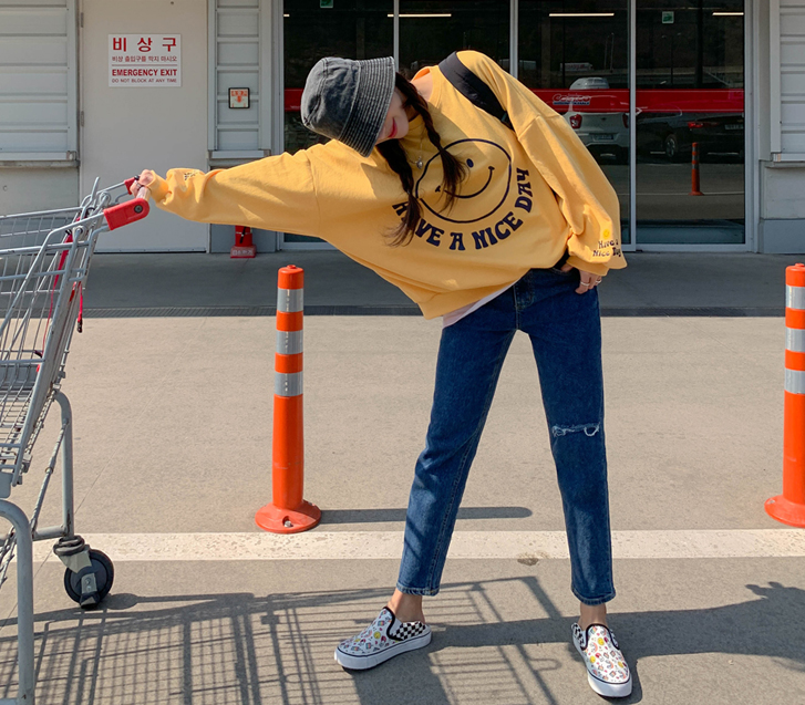 ウットキッズデニムストレートバンディングパンツ