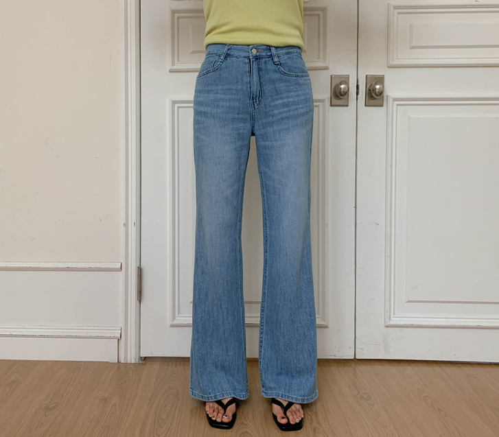 ブードクールデニムブーツカットパンツ