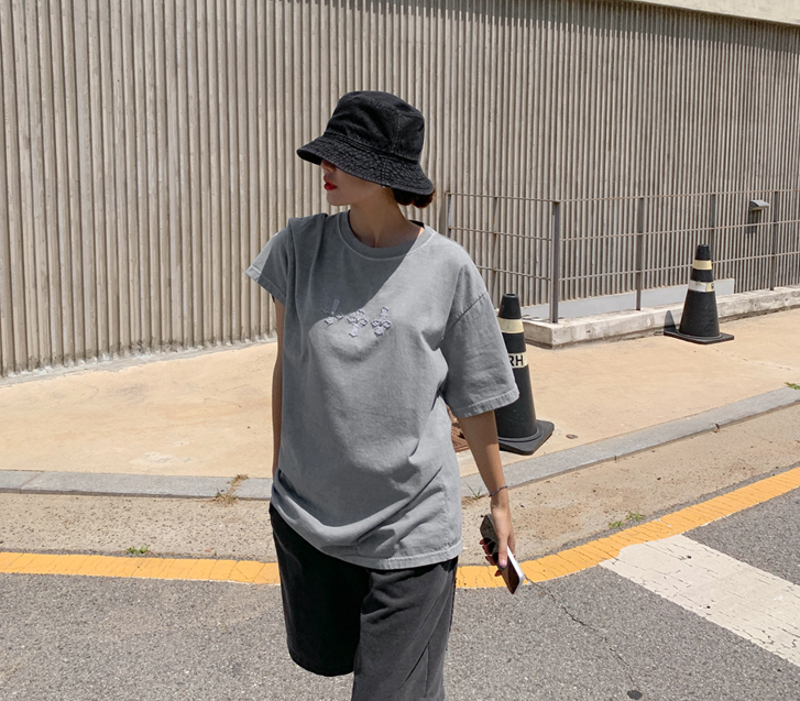 [男女共用]クロスピグメント半そでロングTシャツ