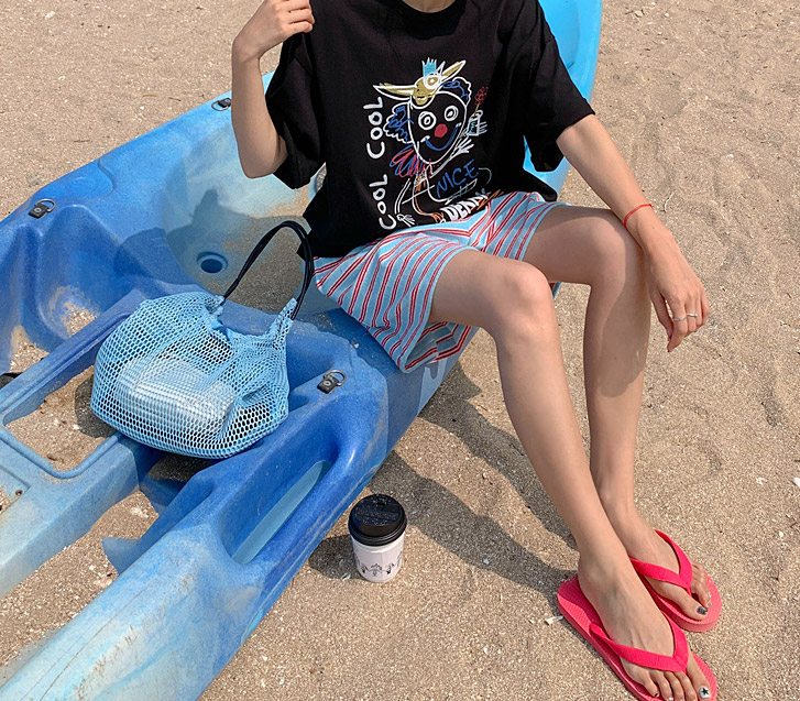 ヨークダンガラテリーハーフパン
