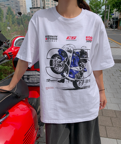 [男女共用]サイクルナ塩半そでロングTシャツ