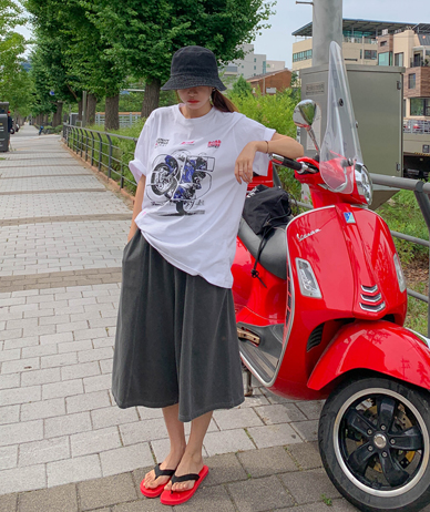 [男女共用]ジュークピグメントバミューダトレーニングハーフパン