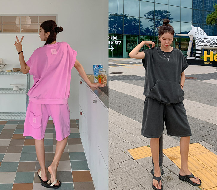 ダイブピグメントバックラベルベストハーフパントレーニングセット