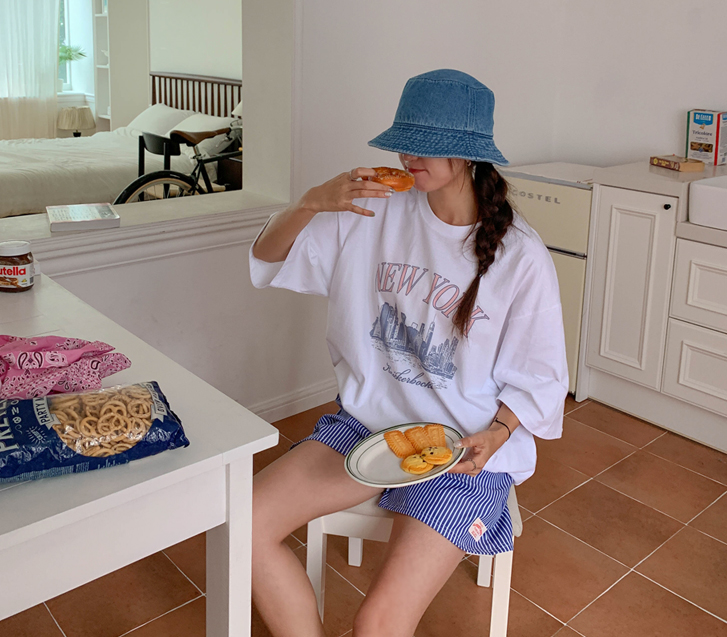 [男女共用]シティナソム半そでロングTシャツ