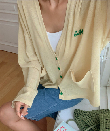 カリー刺繍サマーカーディガン