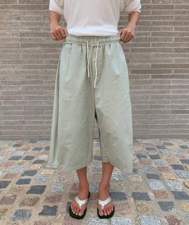 ウェイウォッシングカーブドバンディング7部バミューダパンツ