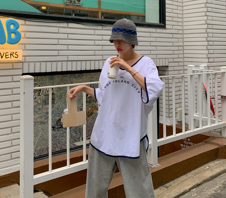 74 汚染配色 半そでティーシャツ