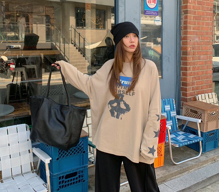 [男女共用]スタークラックナ炎長袖ティーシャツ