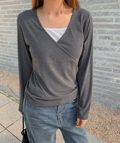 ロットレイヤード配色ラボTシャツ