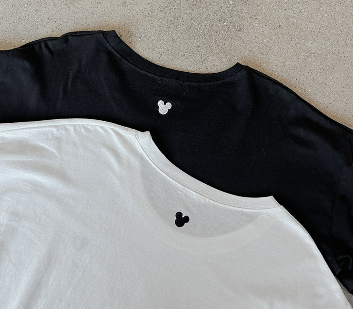 マウス刺繍長袖Tシャツ