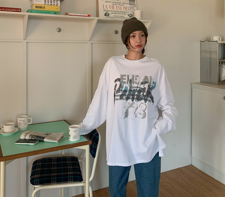 [男女共用]リビング ナヒル トゥーム 長袖 ロングTシャツ