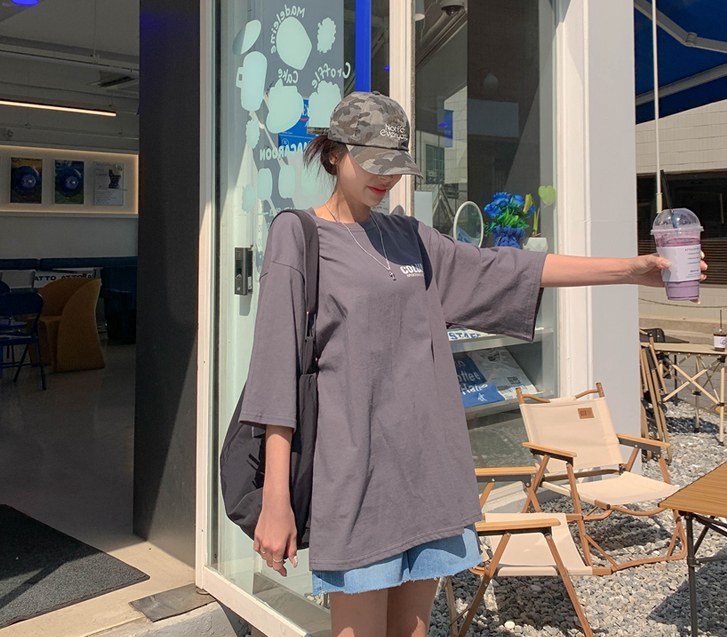 コロンビアナ塩半そでロングTシャツ
