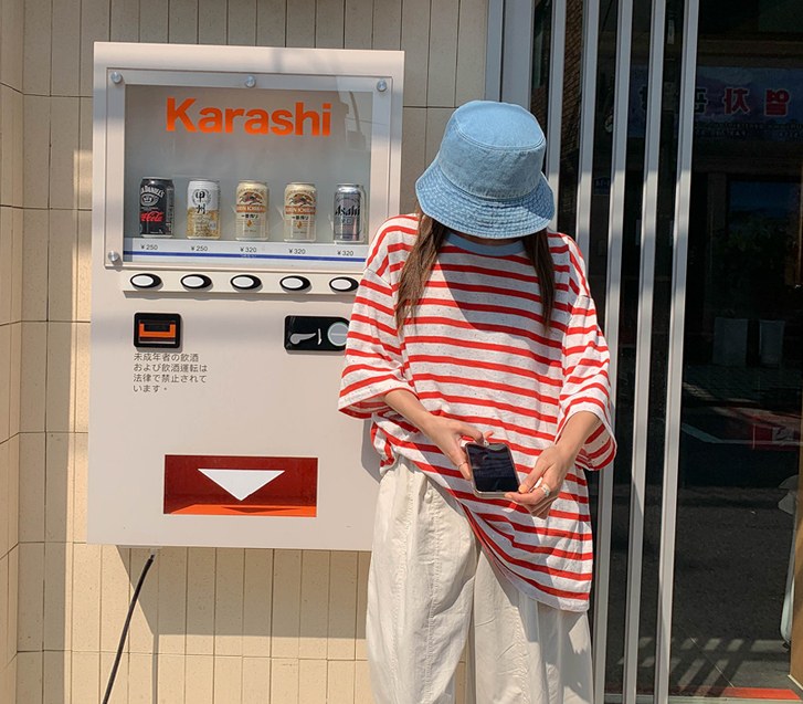 メカ配色 ダンガラスラブ半そでティーシャツ