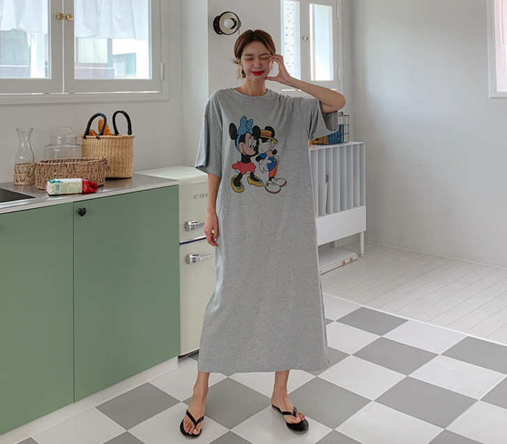 プレイ ミッキー ナヒル トイム ロングワンピース