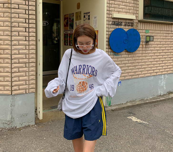 ウォリアーズナソム長袖ロングTシャツ
