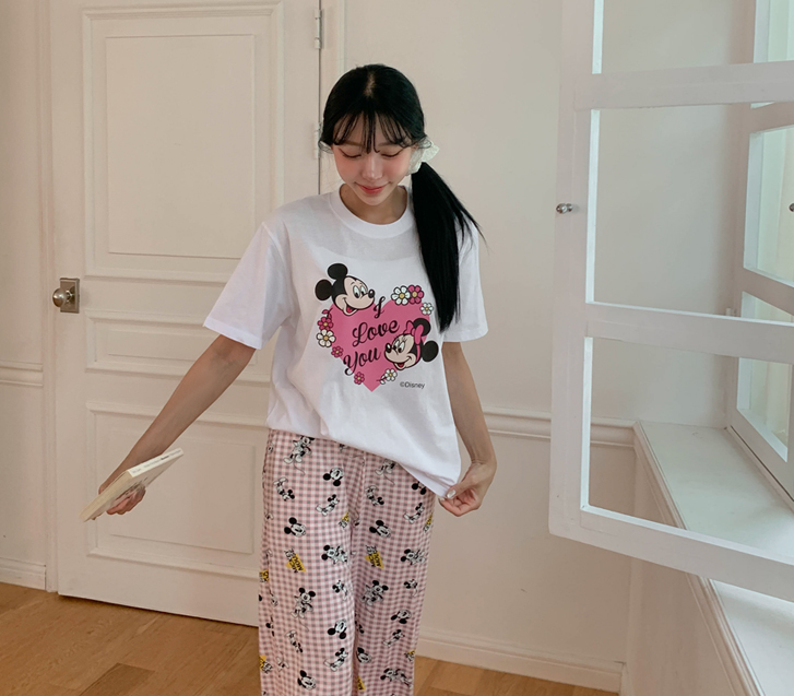 ラブサウンドミッキーナソム半そでティーシャツ