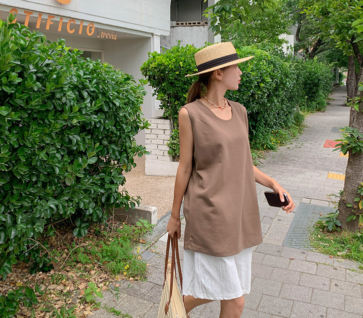 オーシャンベーシックUネックロングナシ