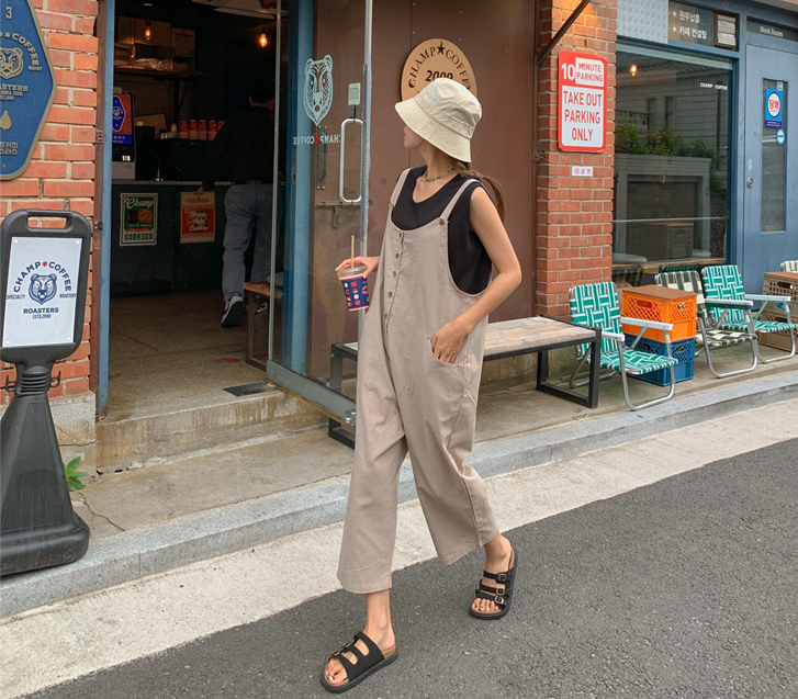 モリステッチバギーつりパンツ