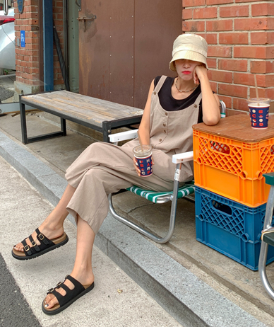 モリステッチバギーつりパンツ