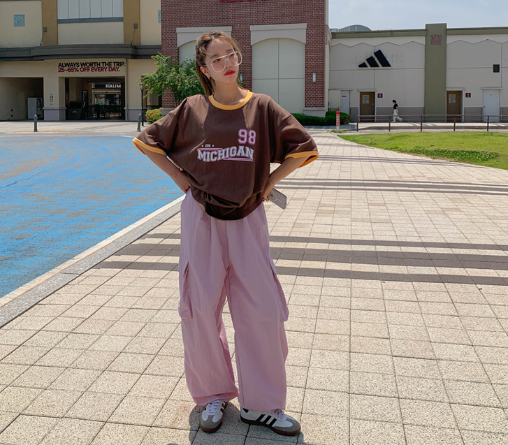 ヨミナイロンカーグストリングワイドパンツ