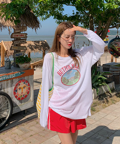 シャインバターベルナ塩長袖Tシャツ