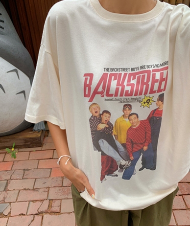 [男女共用]バックストリートナソム半そでティーシャツ
