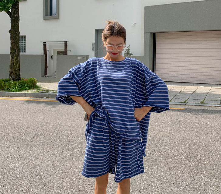 ポニーストライプ半そでハーフパントレーニングセット