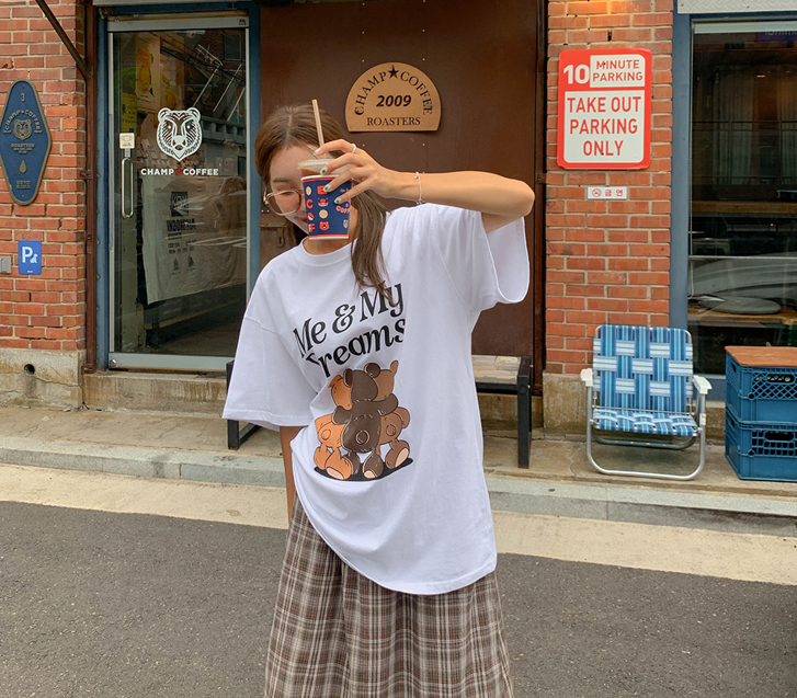 ドリームベア ナソム半そで ロングTシャツ
