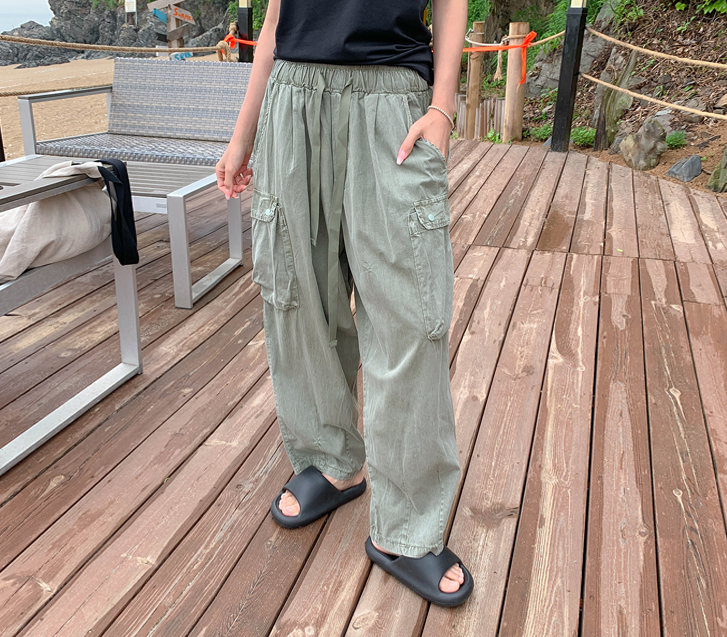 バルーンピグメントカーグ排気パンツ