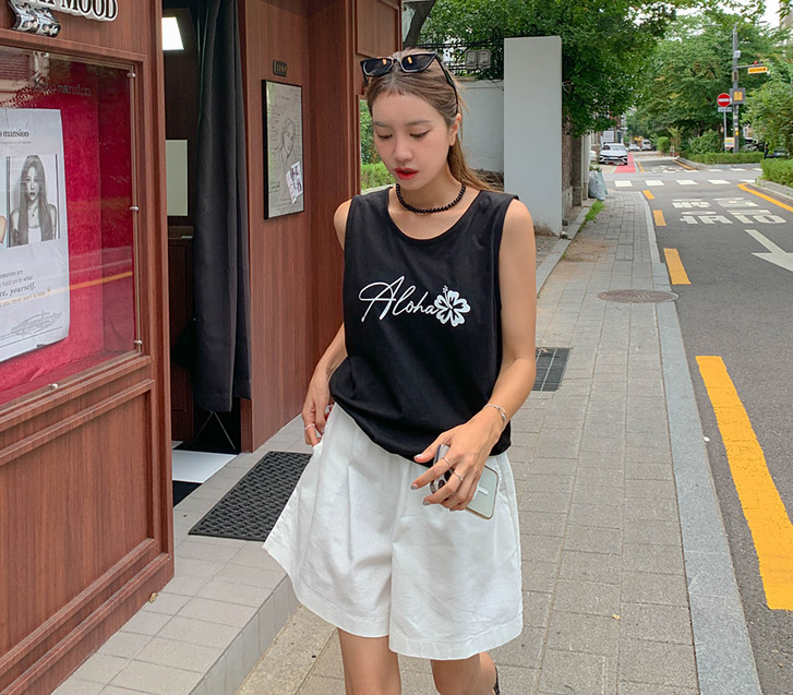 【企画セール20％】アロハナ炎Uネック袖なし