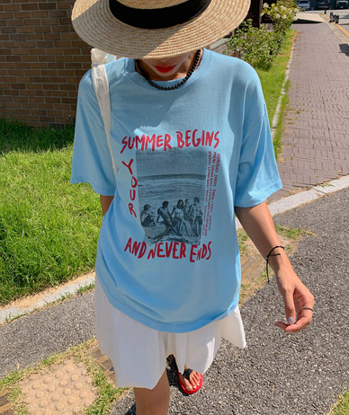 サマープリンティング半そでTシャツ