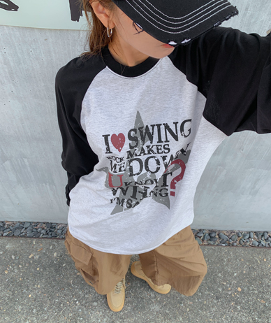 スターナソムラグラン長袖ティーシャツ