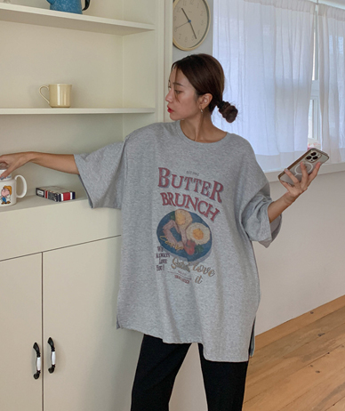 ブランチ ネイビートイム 半そで ロングTシャツ