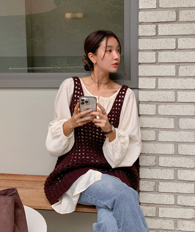 会津ネットニットベスト