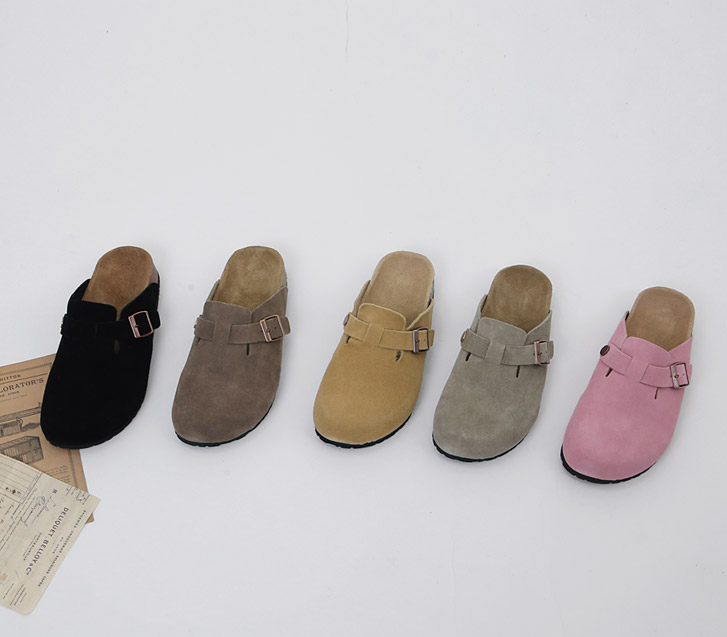 リアルカーフスキンバックルシューズ