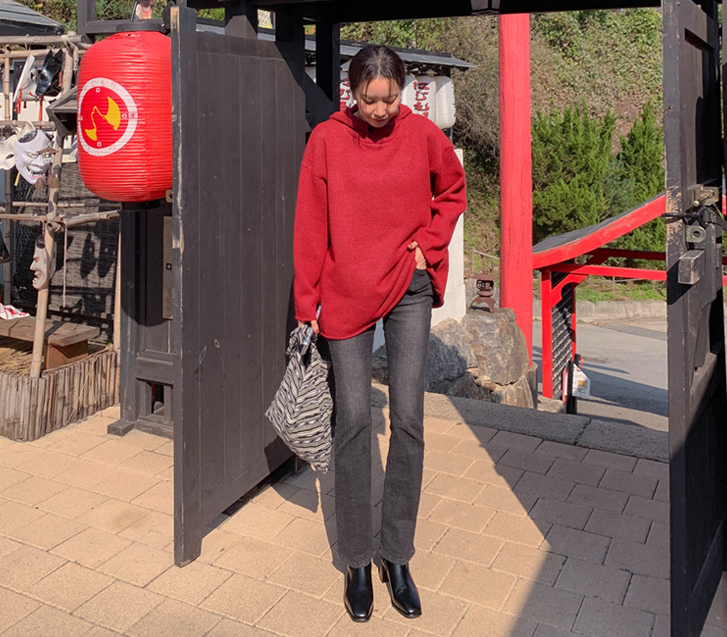 ロイカー起毛バンディングブーツカットパンツ