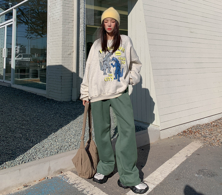 ウェア起毛ワイドトレーニングパンツ