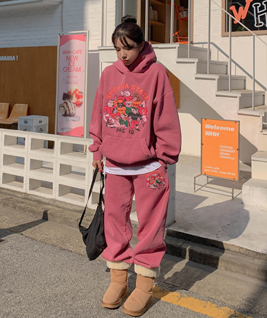 アリバンディングピグ起毛ジョガーパンツ