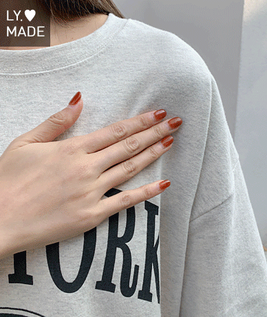 ニューヨークプリンティングピッチ起毛半そでTシャツ