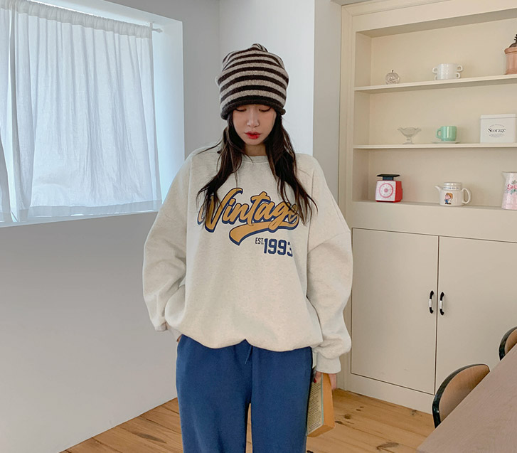 ビンテージ 1993 レタリング羊毛のトレーナー