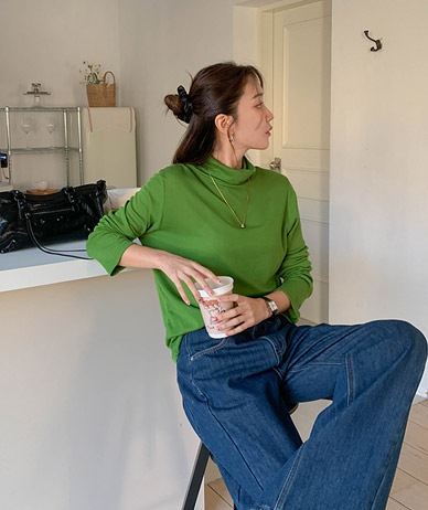 マランベーシックテンセルポラティシャツ