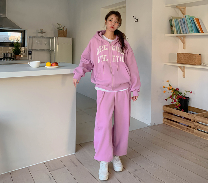 オレゴンヤンギモフードジップアップジョガートレーニングセット