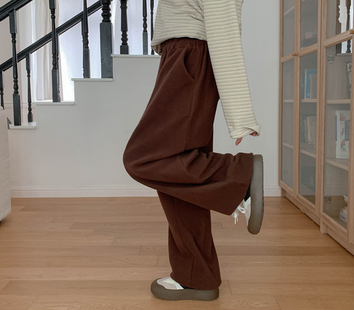 ポンポンフリスジョガーバンディングトレーニングパンツ