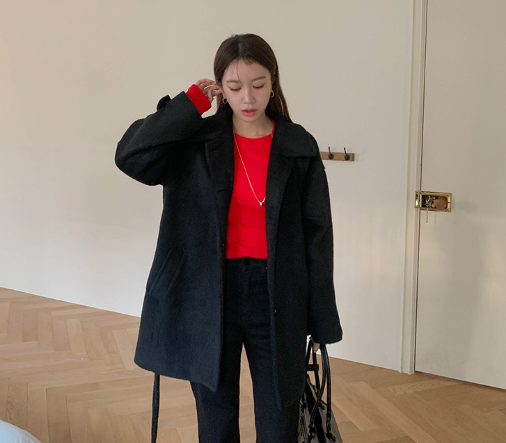 ハナベルトウールハーフコート