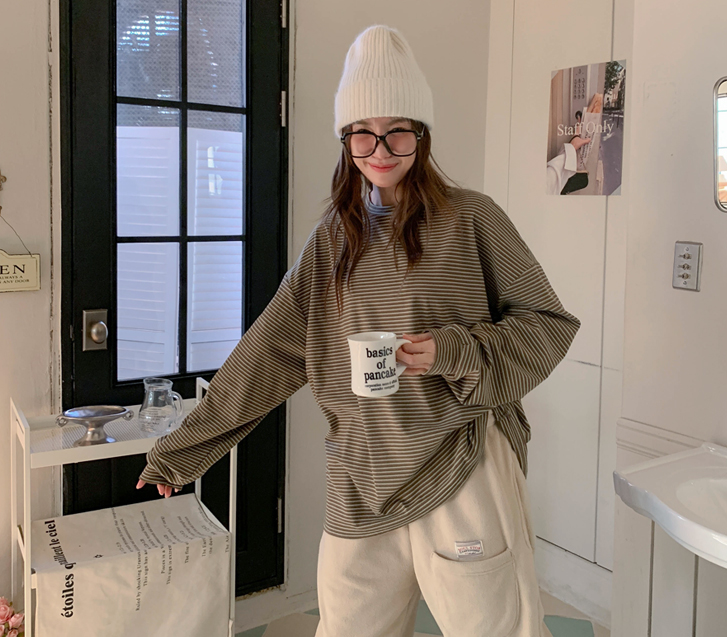 [男女共用]セージヤンギモダンガラ長袖ティーシャツ