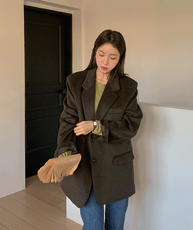 テンティウール毛織キルティングジャケット