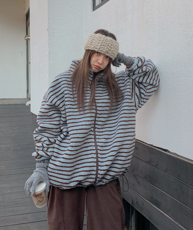 ロロダンガラストリングダンブルザップアップジャンパ